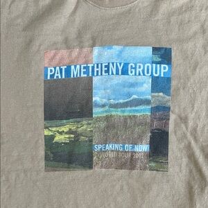 Vintage Pat Metheny Group 2002 Speaking Of Now World Tour Tee / size XL